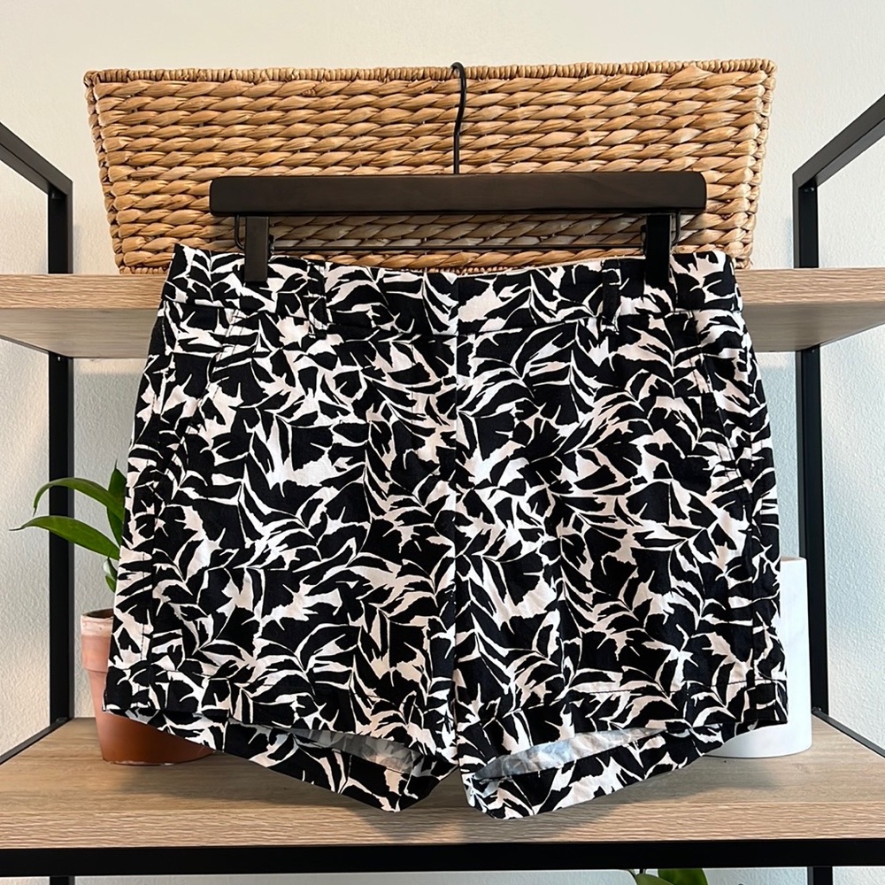 J. Crew Cotton Mid-Rise Print Short w/Pockets, 4